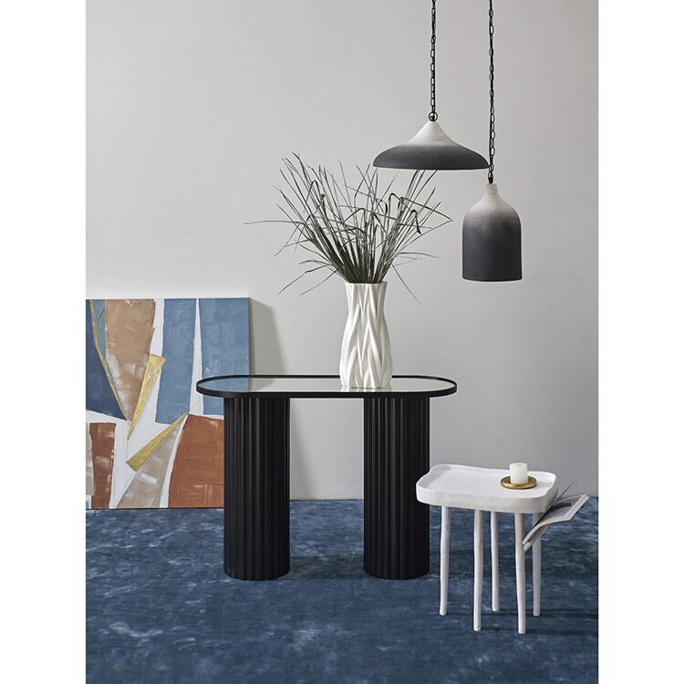 Светильник подвесной Sustainable collection, 44х19 см, черный/белый