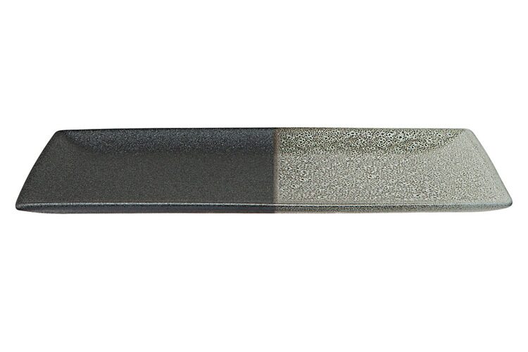 Блюдо Maxwell & Williams, 34,5х19,5 см, фарфор P, черно-серое, в крапинку, прямоугольное, Umi