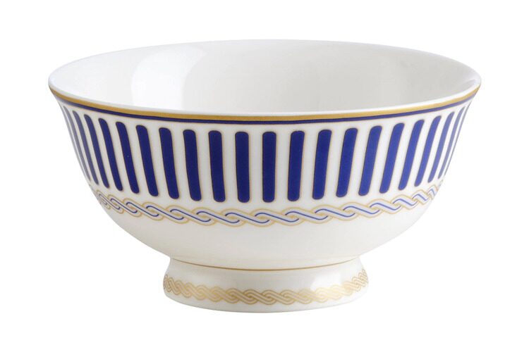Пиала Pozzi Milano 1876, 11 см, 280 мл, 2 шт, фарфор N, белая, Полосы, Corallo