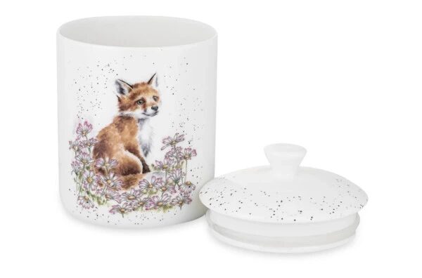 Банка для хранения с крышкой Royal Worcester Забавная фауна Лиса 14х10 см, фарфор костяной
