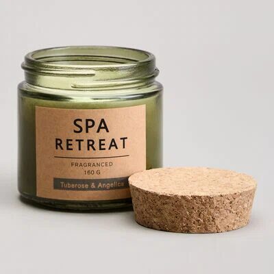 Свеча ароматизированная в стакане Lefard spa retreat tuberose&angelica 7,3х7,4 см мал.  12шт.