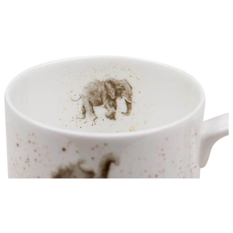 Кружка Royal Worcester Забавная фауна Слоненок 310 мл, фарфор костяной