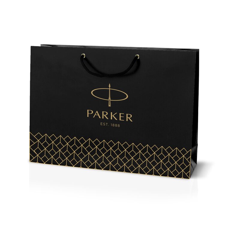 Подарочный набор: Ручка перьевая Parker Jotter Stainless Steel GT и Ежедневник золотистый недатирова