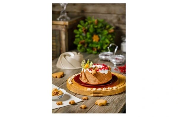 Форма для выпечки круглая WO HOME 3D Magic Baking 24х9 см, 1,5 л, алюминий, антипригарное покрытие