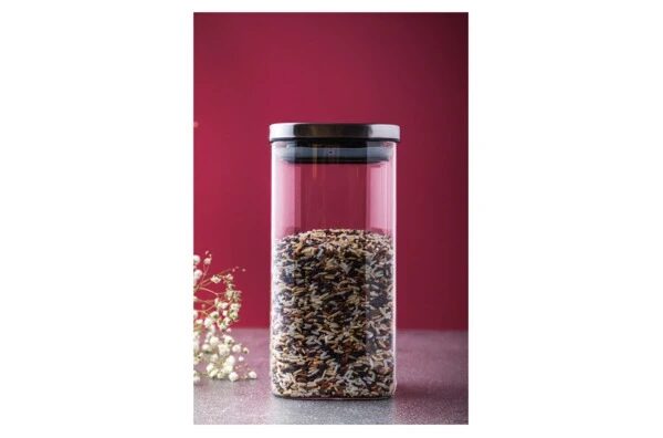 Банка для сыпучих продуктов с крышкой Weis 1,4 л, стекло