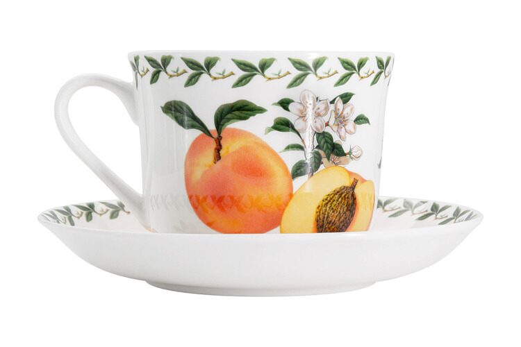 Пара чайная Maxwell & Williams, 1 перс, 2 пр, 480 мл, фарфор F, белая, Абрикос, Orchard Fruits