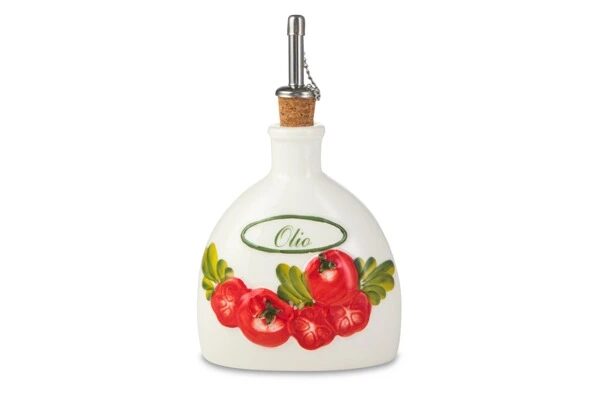 Бутылка для масла Edelweiss Томаты 13 см, керамика