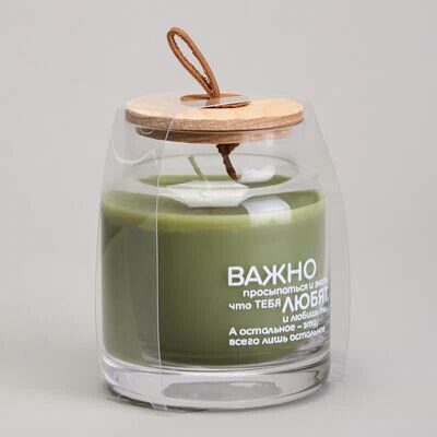 Свеча в баночке Lefard nature urban bamboo 8,5х10 см мал.  6шт.