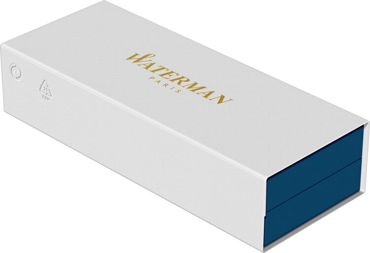 Шариковая ручка Waterman Expert Black, цвет чернил Mblue, в подарочной упаковке