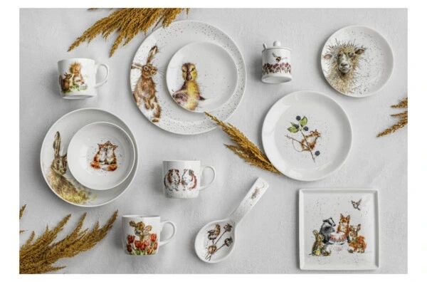 Банка для специй с ложкой Royal Worcester Забавная фауна Пчела 160 мл, фарфор костяной