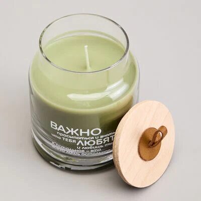 Свеча в баночке Lefard nature urban bamboo 8,5х10 см мал.  6шт.