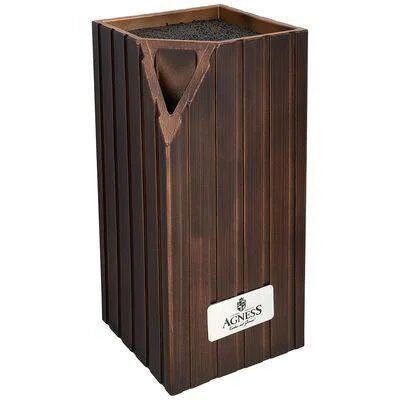 Подставка для ножей agness best универсальная, 12x12x23 см