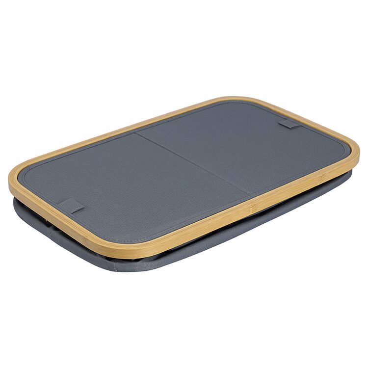 Корзина для белья с двумя отделениями Smart Solutions Neat Twin, 53,5х33х53 см, серая