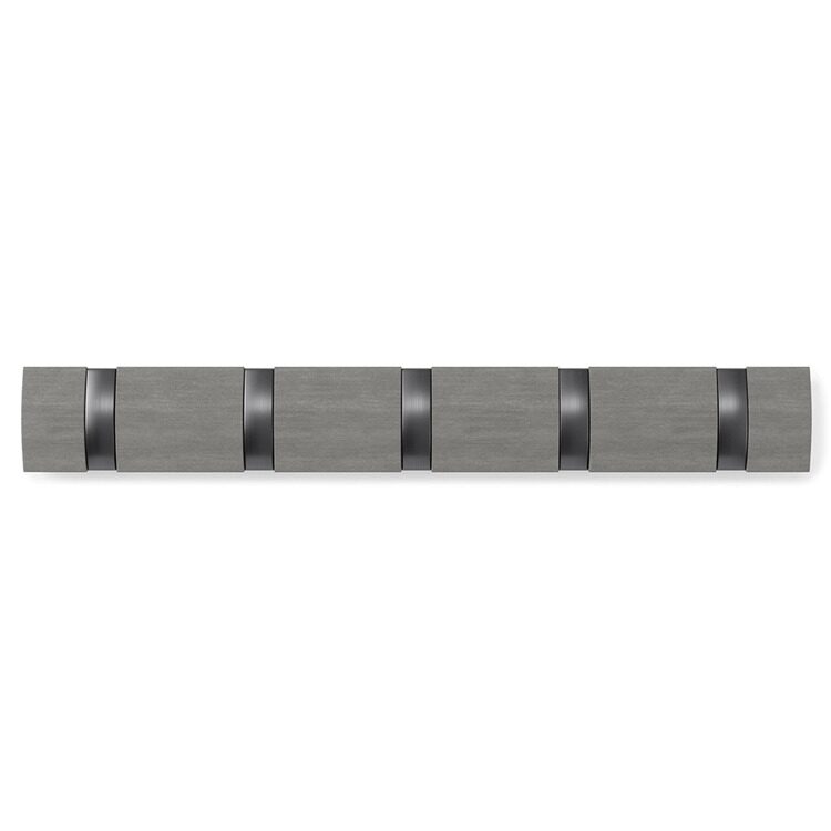 Вешалка настенная UMBRA Flip, 5 крючков, серая