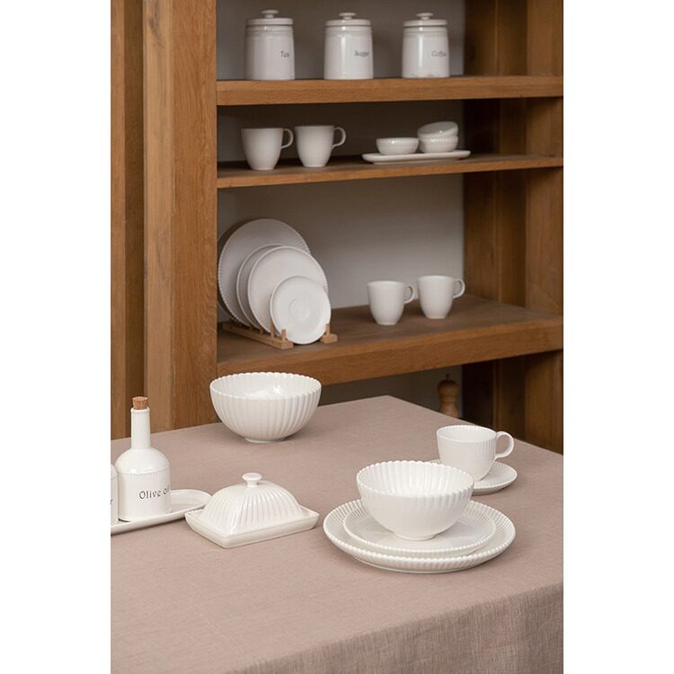 Банка для чая Tkano белого цвета из коллекции Kitchen Spirit, 820 мл
